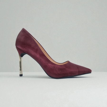 BURGUNDY HIGH HEEL