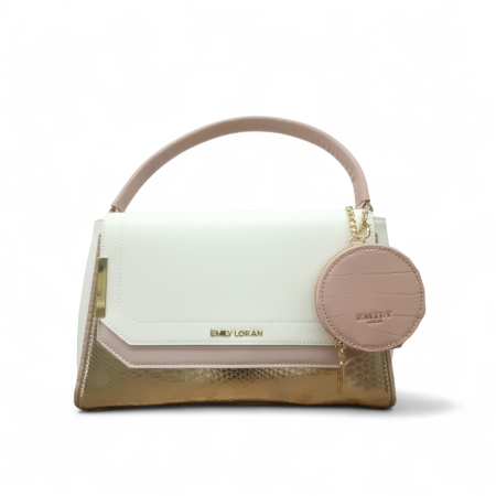 LEATHER HANDBAG WITH SMALL PURSE