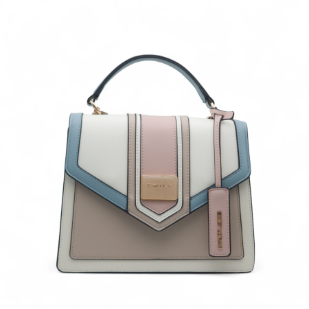 CROSSBODY BAG WITH FLAP CLOSURE AND DETACHABLE STRAP