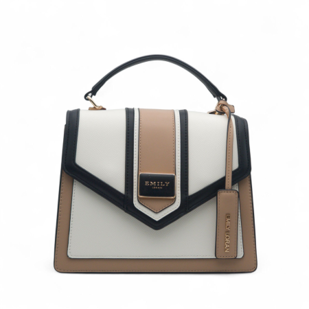 CROSSBODY BAG WITH FLAP CLOSURE AND DETACHABLE STRAP