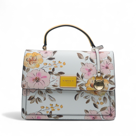 FLORAL TOP HANDLE SATCHEL