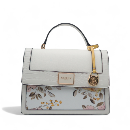 FLORAL TOP HANDLE SATCHEL