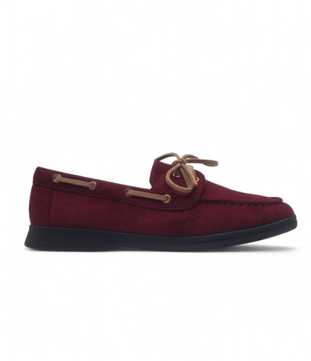 SUEDE LOAFER WITH LACE