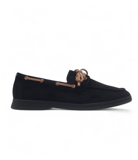 SUEDE LOAFER WITH LACE