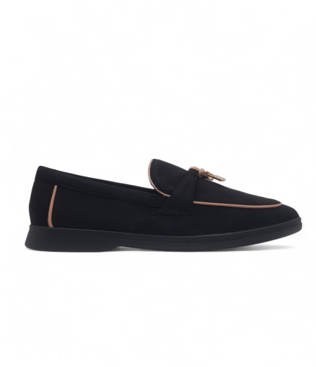 BLACK SUEDE LOAFER