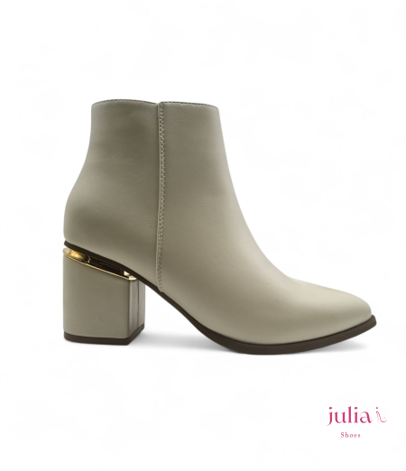 SCULPTED BLOCK HEEL ANKLE BOOT